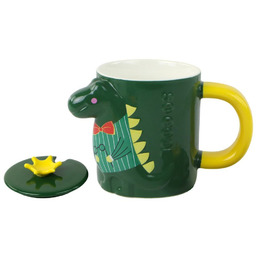 Kubek Zaparzacz Zielony Dinozaur 400 ml