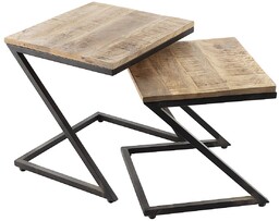 Komplet stolików Loft I 2szt., 45/40 x 40/38 x 45/39 cm