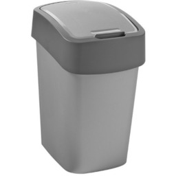 Kosz do segregacji 10 litrów Curver FLIP BIN, szary plastik