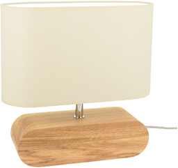Marinna Lampa Stołowa 1xE27 Max.25W Dąb Olejowany/Transparentny/Kremowy 7612074