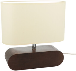 Marinna Lampa Stołowa 1xE27 Max.25W Orzech/Transparentny/Kremowy 7612076