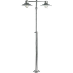 Norlys - Lund 2 Zewnętrzna Lampa Parkowa z Mocowaniem w Betonie Galwanizowana