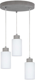 Karla Lampa Wisząca 3xE27 Max.60W Szary/Transparentny/Biały Mat 9160336R