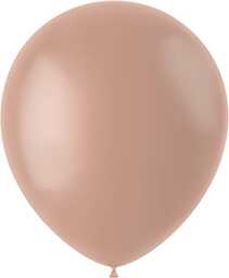 Folat 19637 Balony w stylu vintage, róże, 33 cm, 50 sztuk, kawowe, brązowe, morelowe, lateksowe balony z helem, na urodziny, wesele, baby shower, safari, dekoracja na imprezę w dżungli, różowe