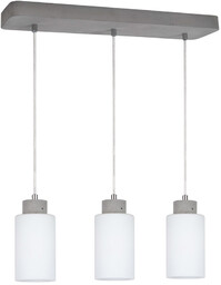 Karla Lampa Wisząca 3xE27 Max.60W Szary/Transparentny/Biały Mat 9160336