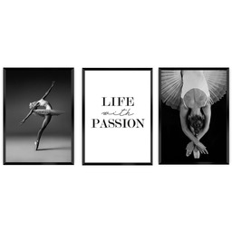 Zestaw obrazów Passion 3 szt., 50 x 70 cm