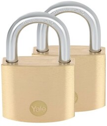 Zestaw dwóch kłódek na jeden klucz do piwnicy Yale Y110B/40/122/2