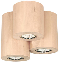 Wooddream Round Lampa Sufitowa Incl. 3xLED GU10 5W Brzoza 2566360