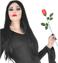 Sztuczny kwiat Róża czerwona - 44 cm - 1 szt.