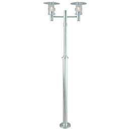 Norlys - Stockholm 2 Lampa Parkowa z Mocowaniem Terenowym Galwanizowana