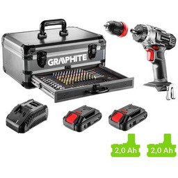 GRAPHITE Wiertarko-wkrętarka Energy+ 8G022-PS15 zestaw akumulatorów