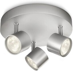 Philips myLiving reflektor sufitowy LED Star 3-żarówkowy, aluminium