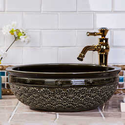 bateria umywalkowa retro + umywalka PHILOMEA