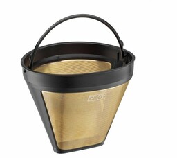 Cilio COFFEE Wielorazowy Filtr do Parzenia Kawy - Rozmiar 4 / Złoty
