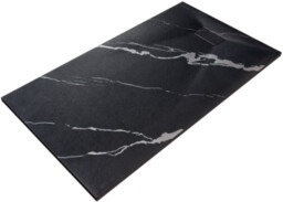 Besco Brodzik prostokątny Vexo Marble Black 120 x 90 cm akryl SMC, czarny marmur VMB-120-90-P