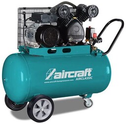 Kompresor, sprężarka tłokowa z napędem paskowym, elektryczna AirClassic 403/50/10 VC, mobilna -AIRCRAFT 2035046