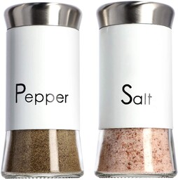 Przyprawniki do soli i pieprzu Force białe 150 ml 2 szt.