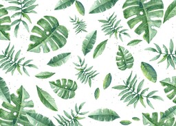 Fototapeta do sypialni Tropikalne liście 320x230cm