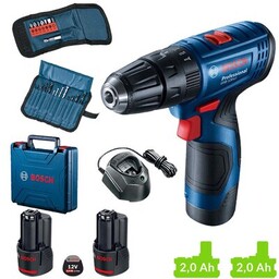 Bosch_elektronarzedzia Wiertarko-wkrętarka BOSCH Professional GSB 120-LI 06019G8102 zestaw akumulatorów
