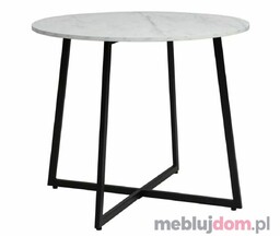 Stół LUNA Signal ø90, Biały marmur