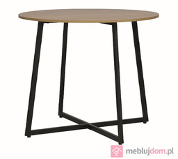 Stół LUNA Signal ø90, Dąb artisan + czarny