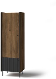 Szafa z półkami 60 cm Prestigo P2, ryflowane fronty