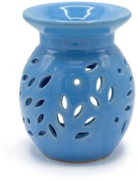 Kominek Zapachowy Ceramiczny Kwiat Niebieski
