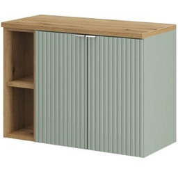 COMAD Zestaw mebli LINE REED GREEN szafka z drzwiami 60 cm, szafka 20 cm, blat OAK 80 cm