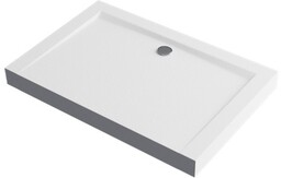Excellent Forma Compact X brodzik prostokątny 120x90 cm struktura, biały mat BREX.1403.120.090.WHC