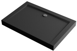 Excellent Forma Compact X brodzik prostokątny 90x80 cm struktura, czarny mat BREX.1403.090.080.BLC