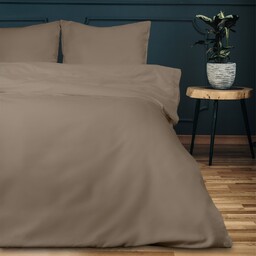 Darymex Pościel satynowa 140x200 beżowa ciemna 041 jednobarwna