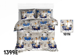 Extrapościel Pościel bawełniana 160x200 1399E piraci statki marynarska 101N