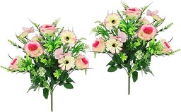 Bukiet róż, sztuczne kwiaty, bukiet jedwabnych kwiatów, bukiet kwiatów, bukiet kwiatów, dekoracja kwiatowa, sztuczna róża, bukiet ślubny, zestaw 2 sztuk