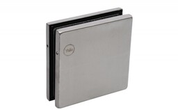 Okucie narożne naświetla i przyświetla z blokadą Yale P062 do drzwi szklanych, satynowa stal nierdzewna