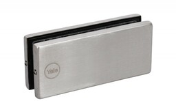 Okucie naświetla górnego z blokadą Yale P070 do drzwi szklanych, satynowa stal nierdzewna