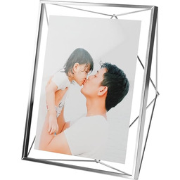 Umbra Prisma ramka na zdjęcia, 20 x 25 cm, na ścianę i stół, do obrazów, druków artystycznych, ilustracji i wielu innych, metalowa, chromowana