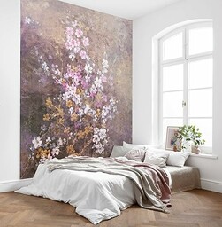 Komar Fototapeta z włókniny - Hanami - wymiary 200 x 250 cm, szerokość wstęgi 50 cm - tapeta, kwiaty, pokój owcy, salon