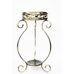 Kwietnik metalowy 85 cm złota patyna