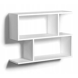 Elior Nowoczesna Biała Półka Wisząca S8-Z21