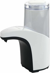 WENKO Dozownik mydła Butler  automatyczny dozownik mydła w płynie, dozownik mydła na podczerwień, pojemność: 0,3 l, tworzywo sztuczne (ABS), 8 x 19,5 x 15 cm, biały