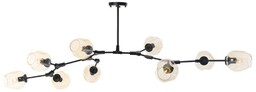 Lampa designerska wisząca MODERN ORCHID-9 czarna ST-1232-9 Step Into Design