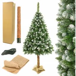 Choinka Sztuczna Na Pniu Sosna Diamentowa 180cm 3D Premium Juta
