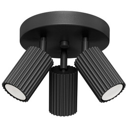 SOLLUX Plafon KARBON 3P czarny