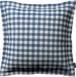 Poszewka Mona na poduszkę, granatowo-biała kratka (1,5x1,5cm), 45 x 45 cm, Quadro