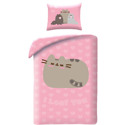 Pościel dziecięca Pusheen 140 x 200 cm Halantex mikrofibra kotek kot