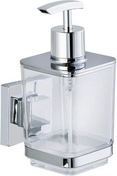 WENKO Vacuum-Loc  dozownik mydła Quadro stal nierdzewna, dozownik mydła w płynie, 0,34 l