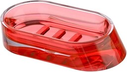 WENKO 21987100 Paradise Akrylowa Mydelniczka Czerwona 14,3 x 3 x 7,3 cm