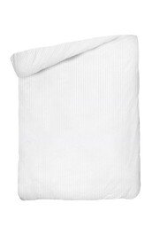 Detexpol Poszwa bawełniana 160x200 na zakład 25 cm Adamaszkowa pasek 1 cm biała hotelowa PC