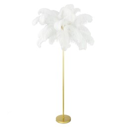 Eurofirany Lampa dekoracyjna 95x180 Feri 1 biała złota 01