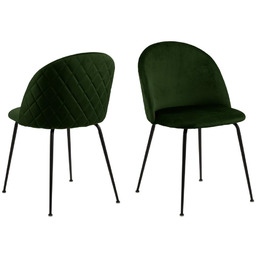 Krzesło do jadalni Louise, krzesło tapicerowane, glamour, oliwkowe